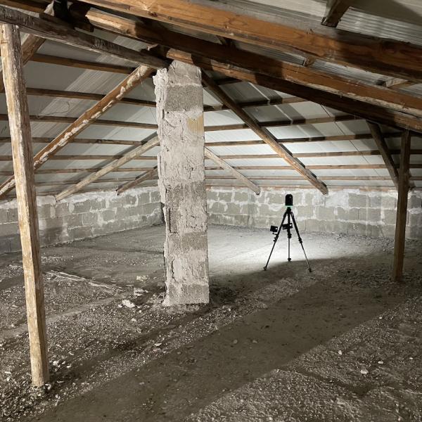 Rilievo Laser Scanner di un sottotetto